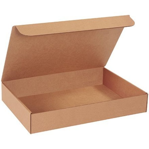 Box Packaging Corrugated Literature Mailers, 18"L x 12"W x 3"H, Kraft ML18123K